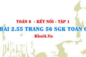Bài 2.55 trang 56 SGK Toán 6 tập 1 Kết nối tri thức